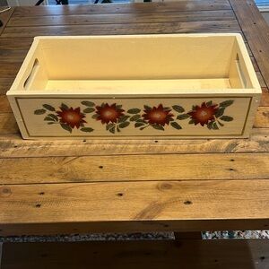 Floral Wooden Storage Box
